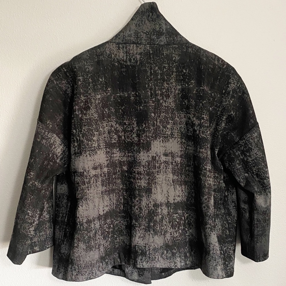 Eileen Fisher Grandeur Jacquard 3/4 Sleeve Jacket - Picture 7 of 7